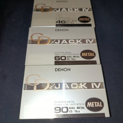 Σφραγισμένες κασετες ηχου, Denon Jack IV, 46,60 και 90